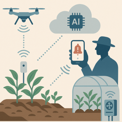 농업 자동 경보 시스템의 작동 원리