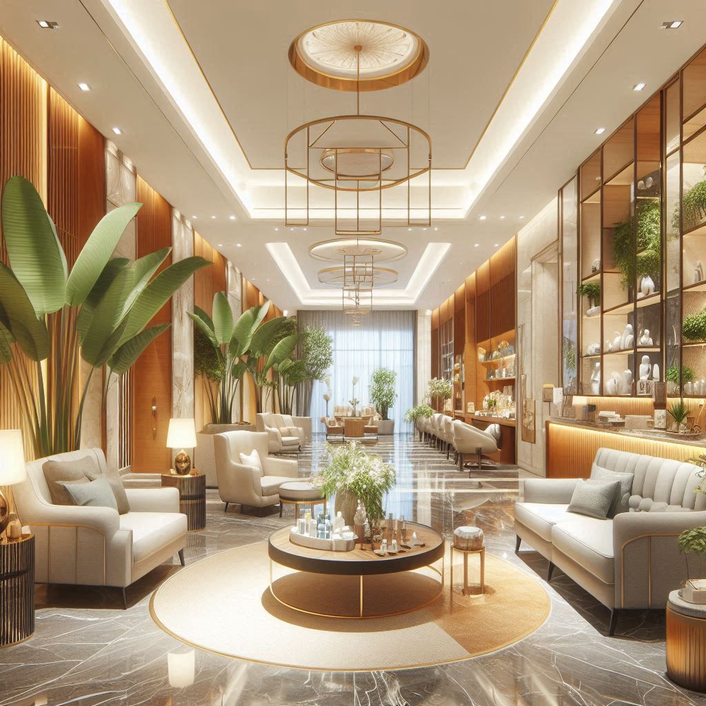 피부,체형관리 샵 배경