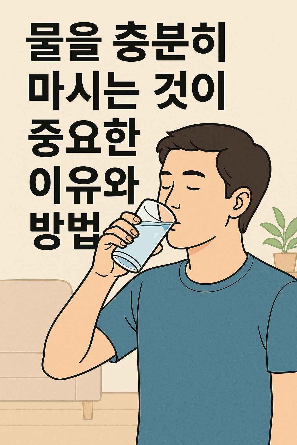 물을 충분히 마시는 것이 중요한 이유와 방법