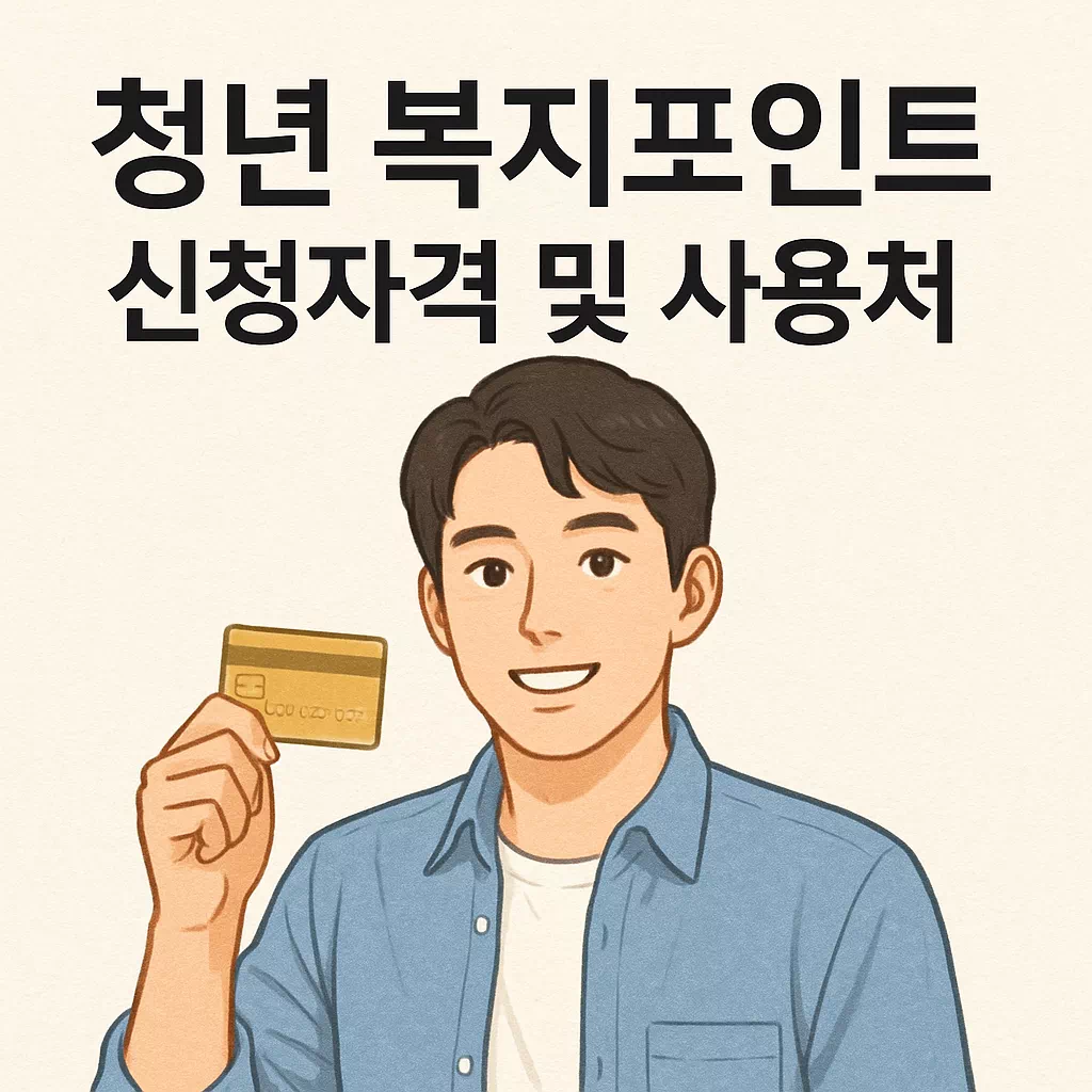 청년 복지포인트 신청자격 및 사용처