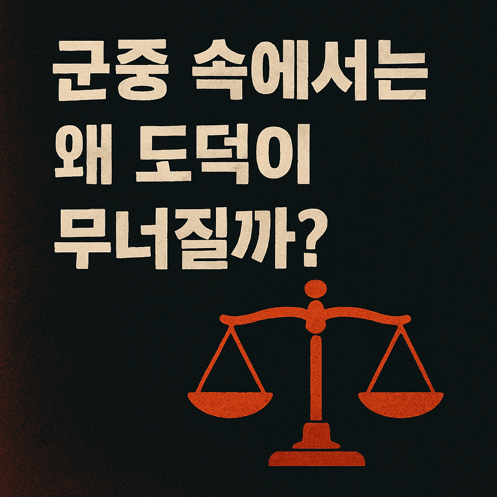 군중 속에서는 왜 도덕이 무너질까?