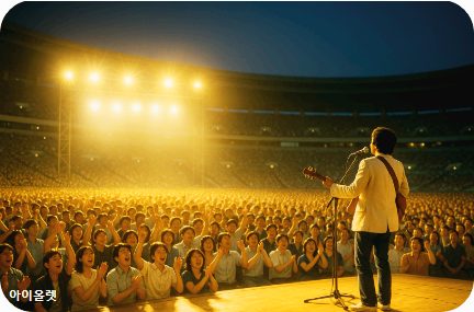 청춘의 노래가 울려 퍼지던 무대