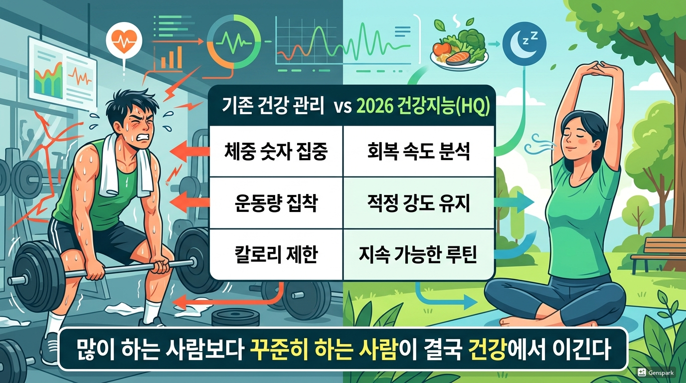 회복 중심 건강지능(HQ), 많이 하는 것보다 잘 쉬는 능력