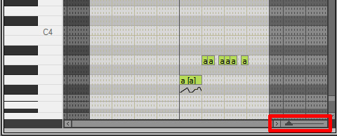 보컬로이드 편집 화면 확대 축소 방법