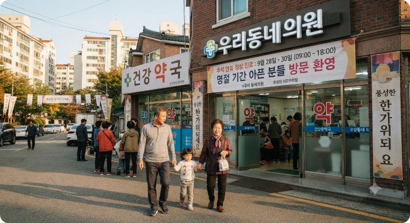 추석 연휴 문 여는 병원·약국 이미지