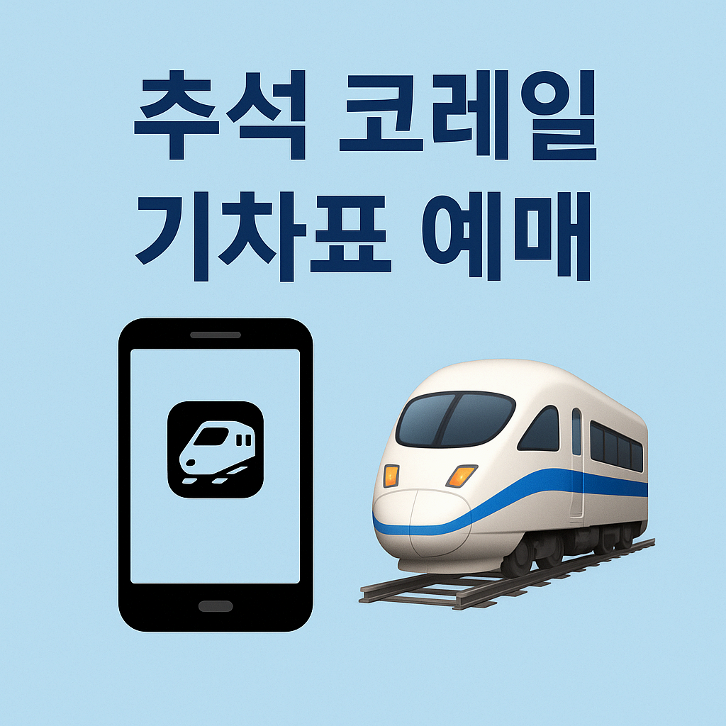 2025 코레일 추석 열차표 예매 총정리: 일정 &middot; 방법 &middot; 꿀팁 한 번에