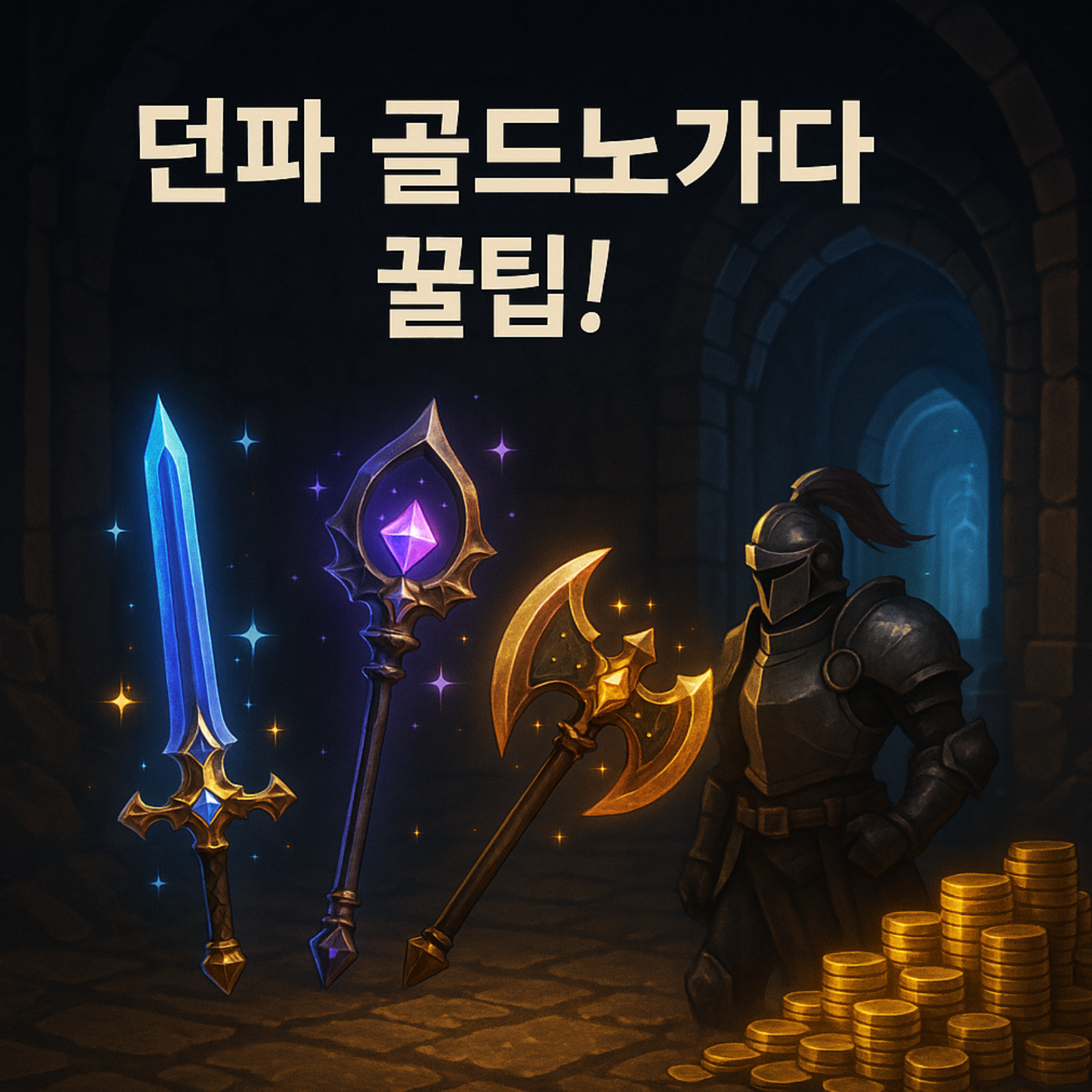 [던파 골드노가다 팁] 수리비 아끼는 방법! 유니크&middot;레어 무기 똑똑하게 활용하기