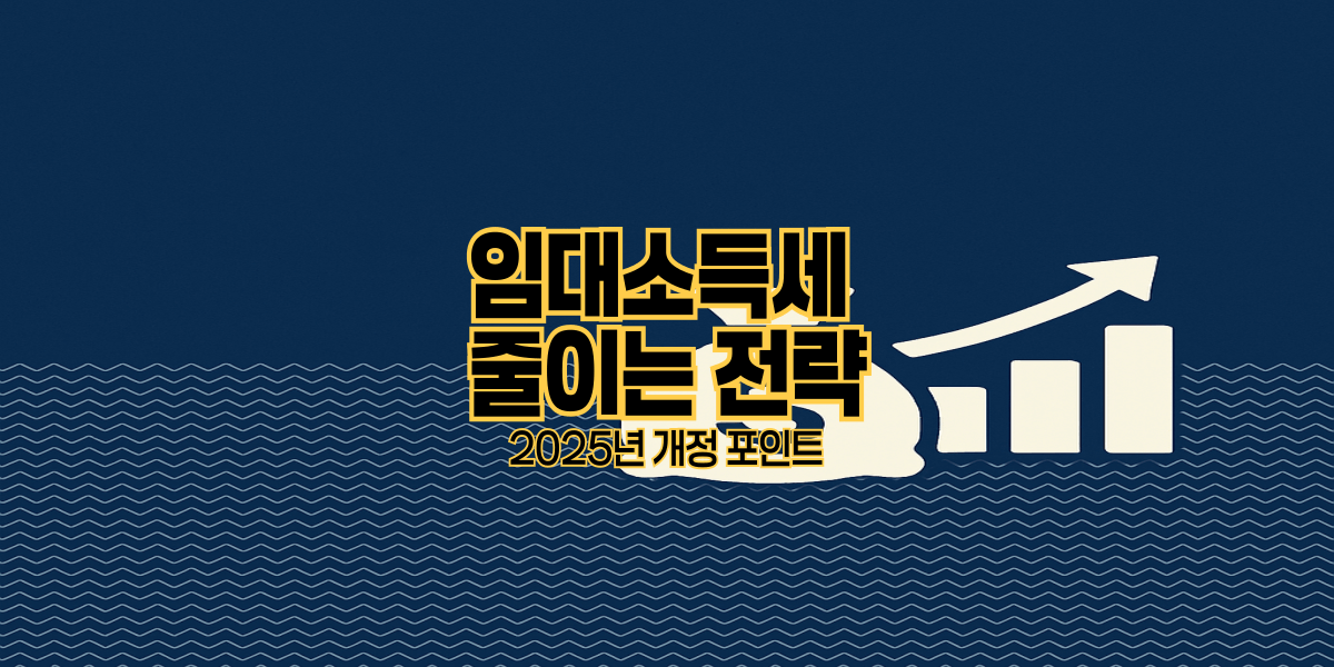 임대소득세 줄이는 전략|2025년 개정 포인트