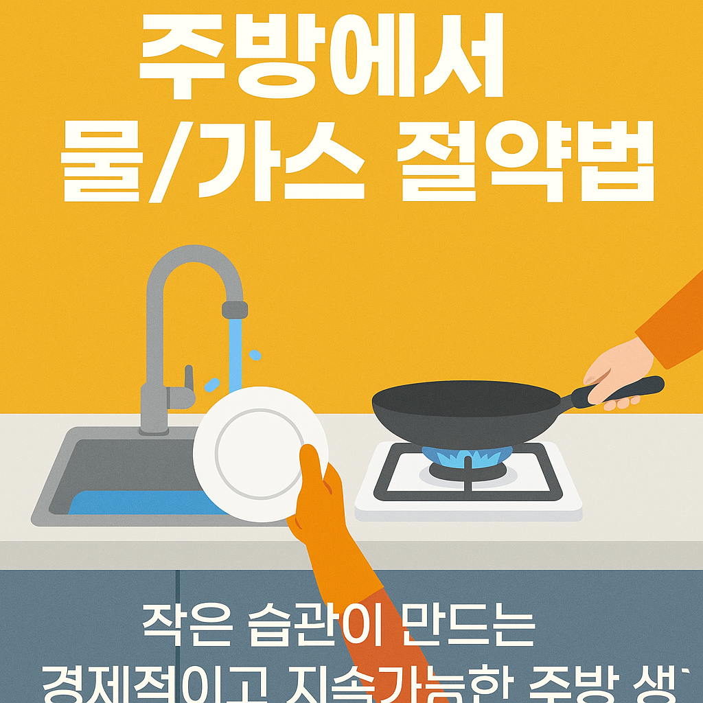 주방에서 물·가스 절약법