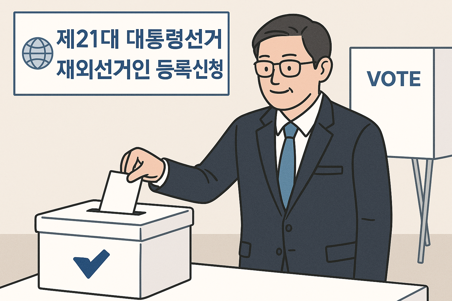 제21대 대통령선거 재외선거인 등록신청 방법 총정리! 해외에서도 투표 가능합니다