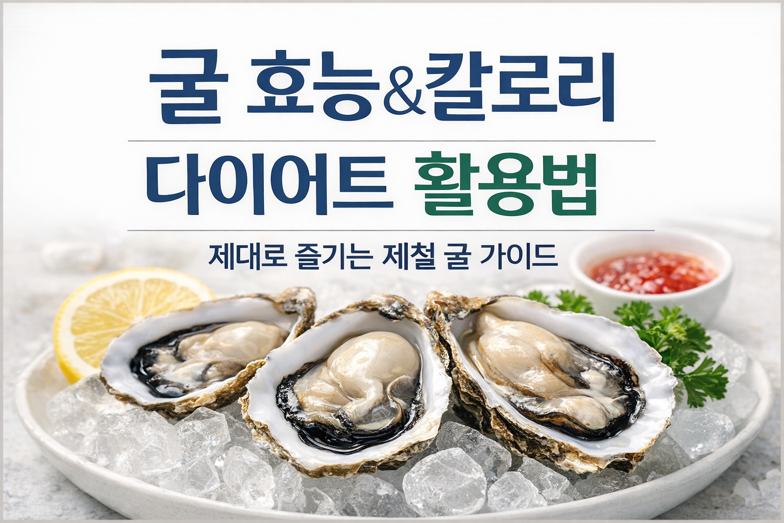 굴 효능, 칼로리, 다이어트 활용법 총정리