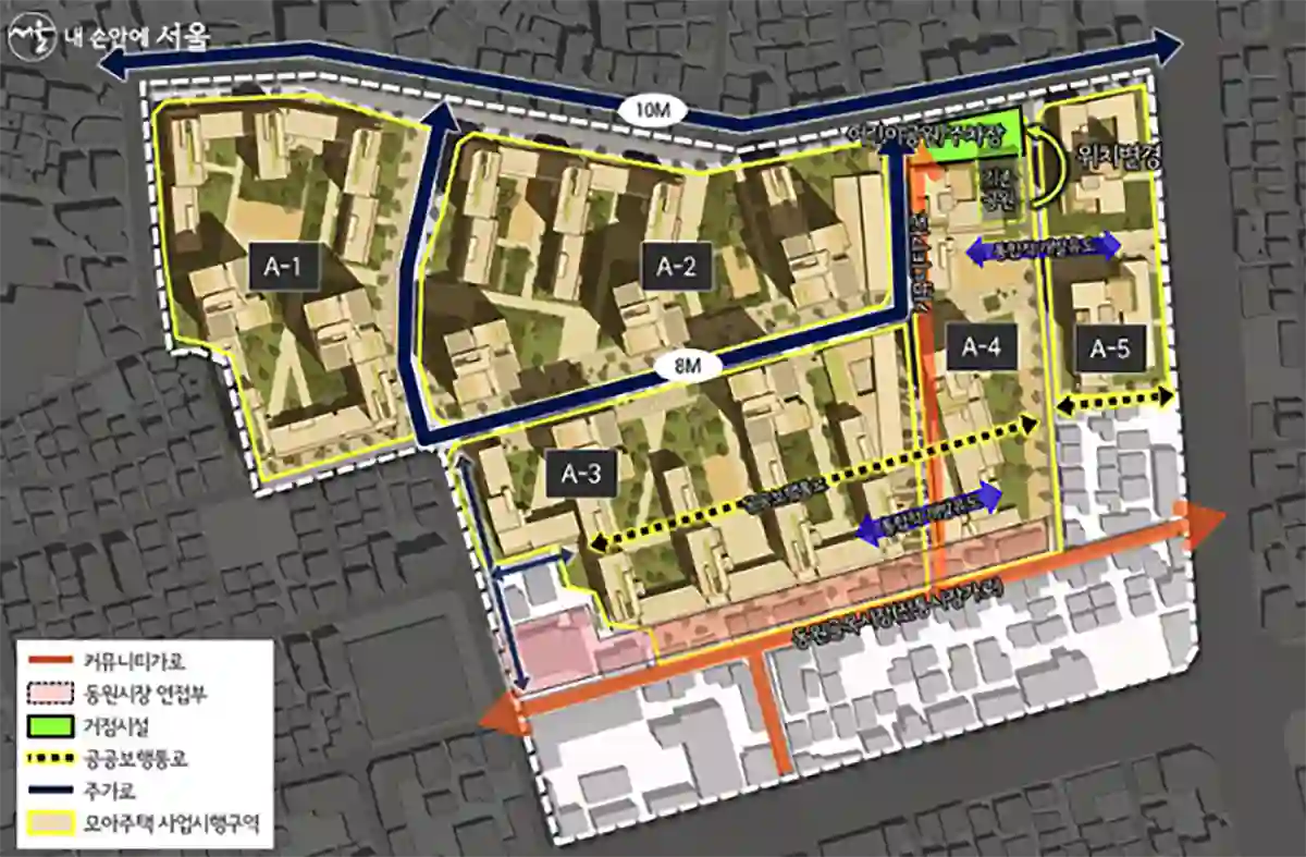 면목동-86-3번지-모아타운사업지-단지배치도