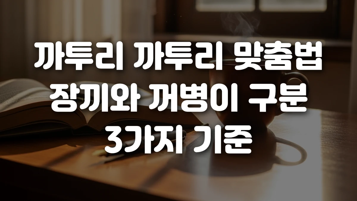 까투리 까투리 맞춤법 장끼와 꺼병이 구분 3가지 기준