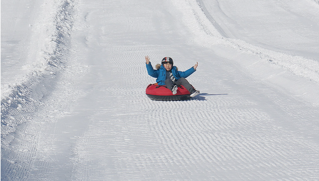 대관령 눈꽃축제 눈썰매장