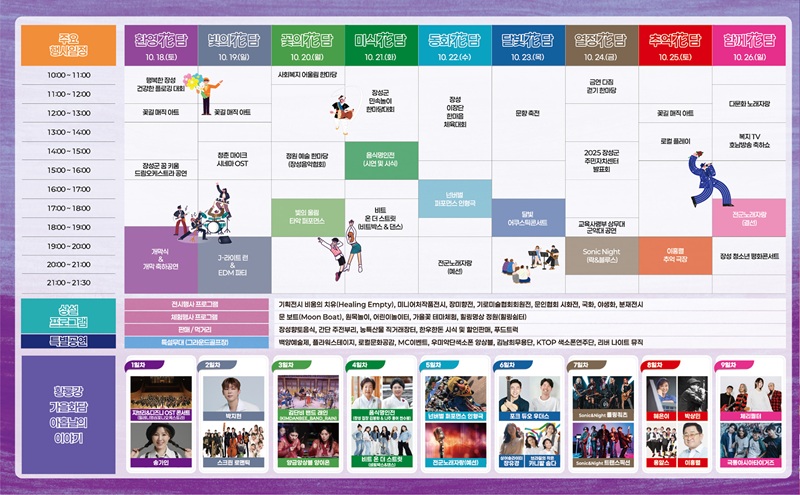 2025 장성 황룡강 가을꽃축제