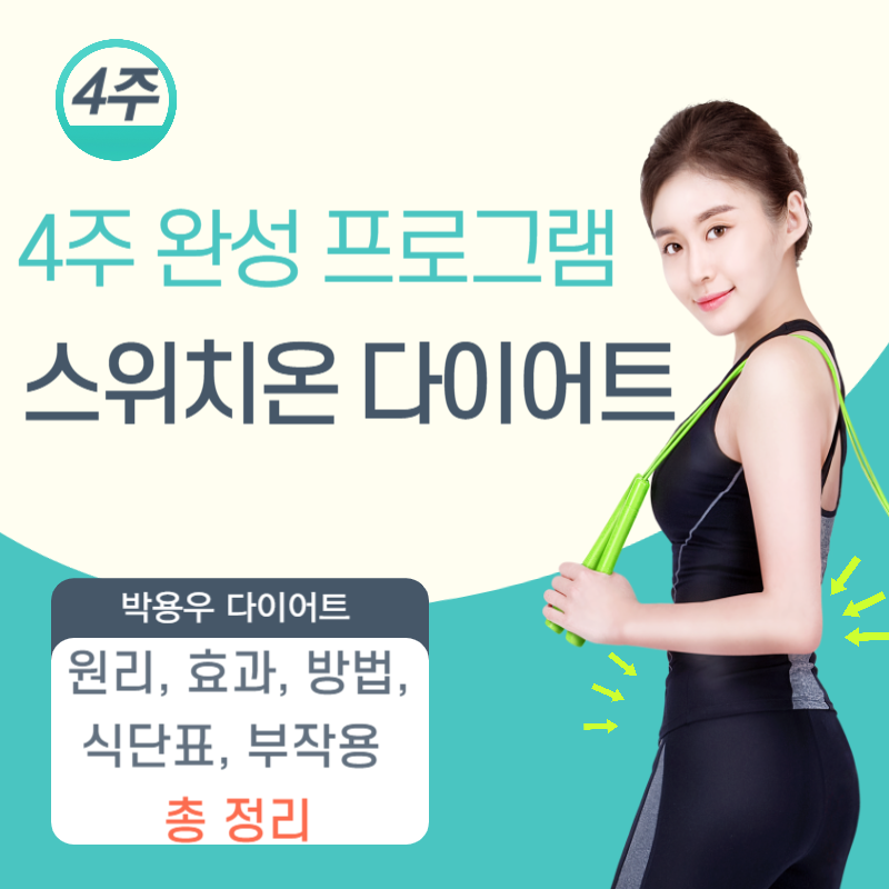 스위치온 다이어트 원리와 효과 방법 식단표 부작용 4주 프로그램 운동법 박용우 다이어트 효과 다이어트 팁