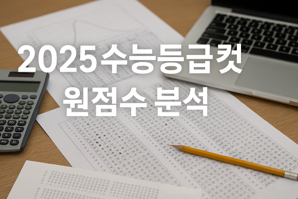2025 수능등급컷 원점수 3분 완벽 분석