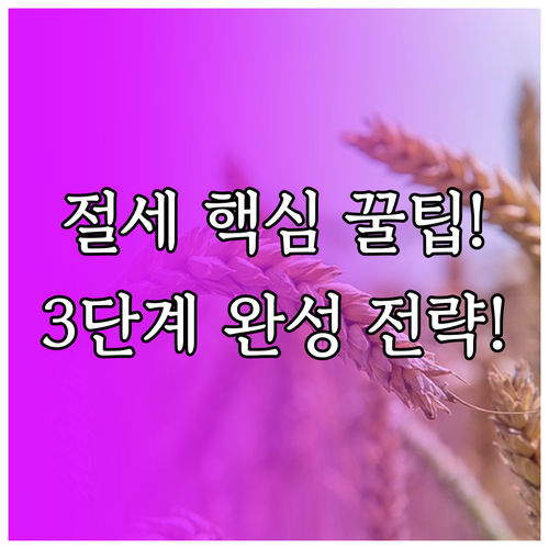 월급쟁이 재테크 필수 코스 절세 비상..