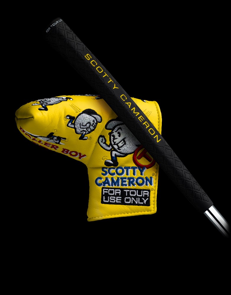 Studio Style Squareback 2 Welded Neck Tour Prototype 퍼터와 옐로우 Baller Boy Circle T 헤드커버