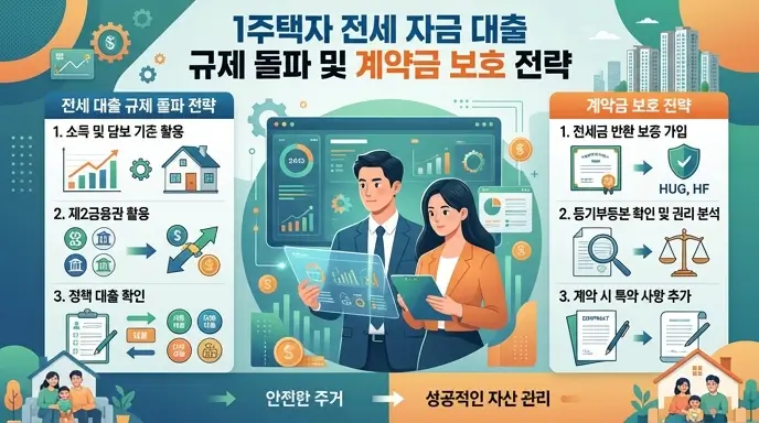 1주택자 전세 자금 대출 규제 돌파 및 계약금 보호 전략