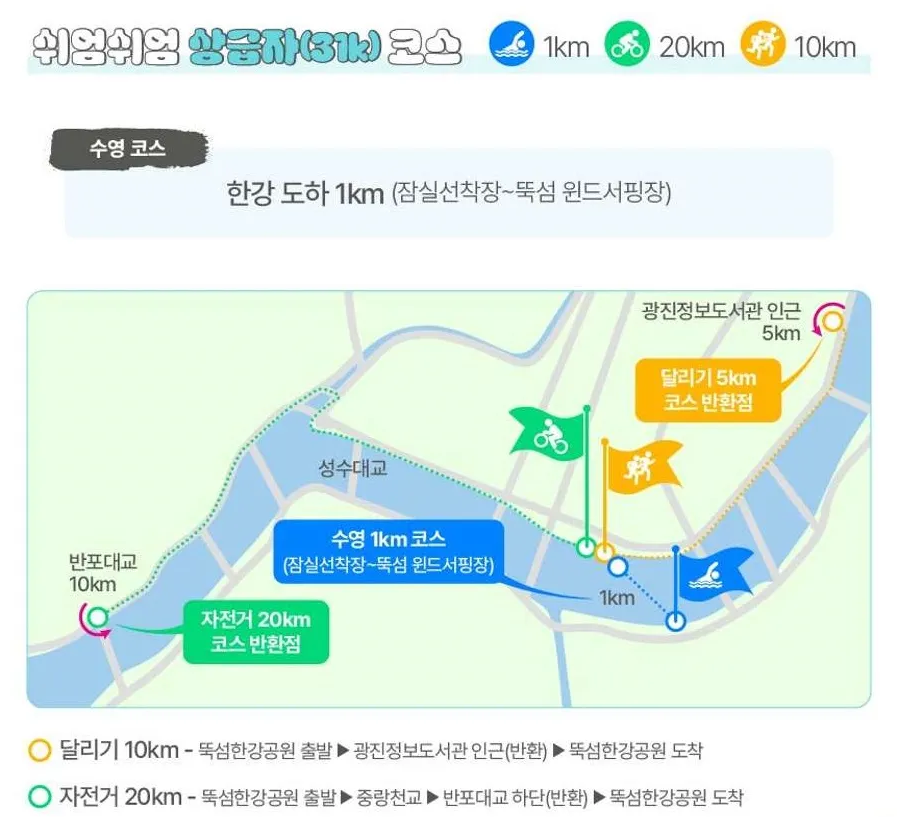 쉬엄쉬엄 3종 자전거 코스