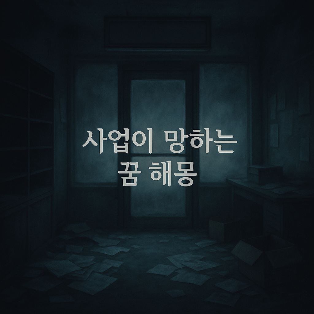 사업이 망하는 꿈 해몽