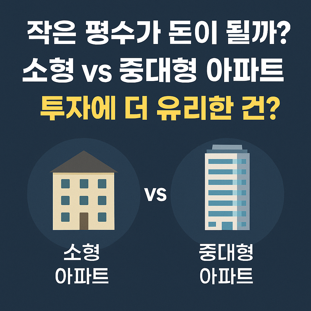 “작은 평수가 돈이 될까? 소형 vs 중대형 아파트, 투자에 더 유리한 건?”