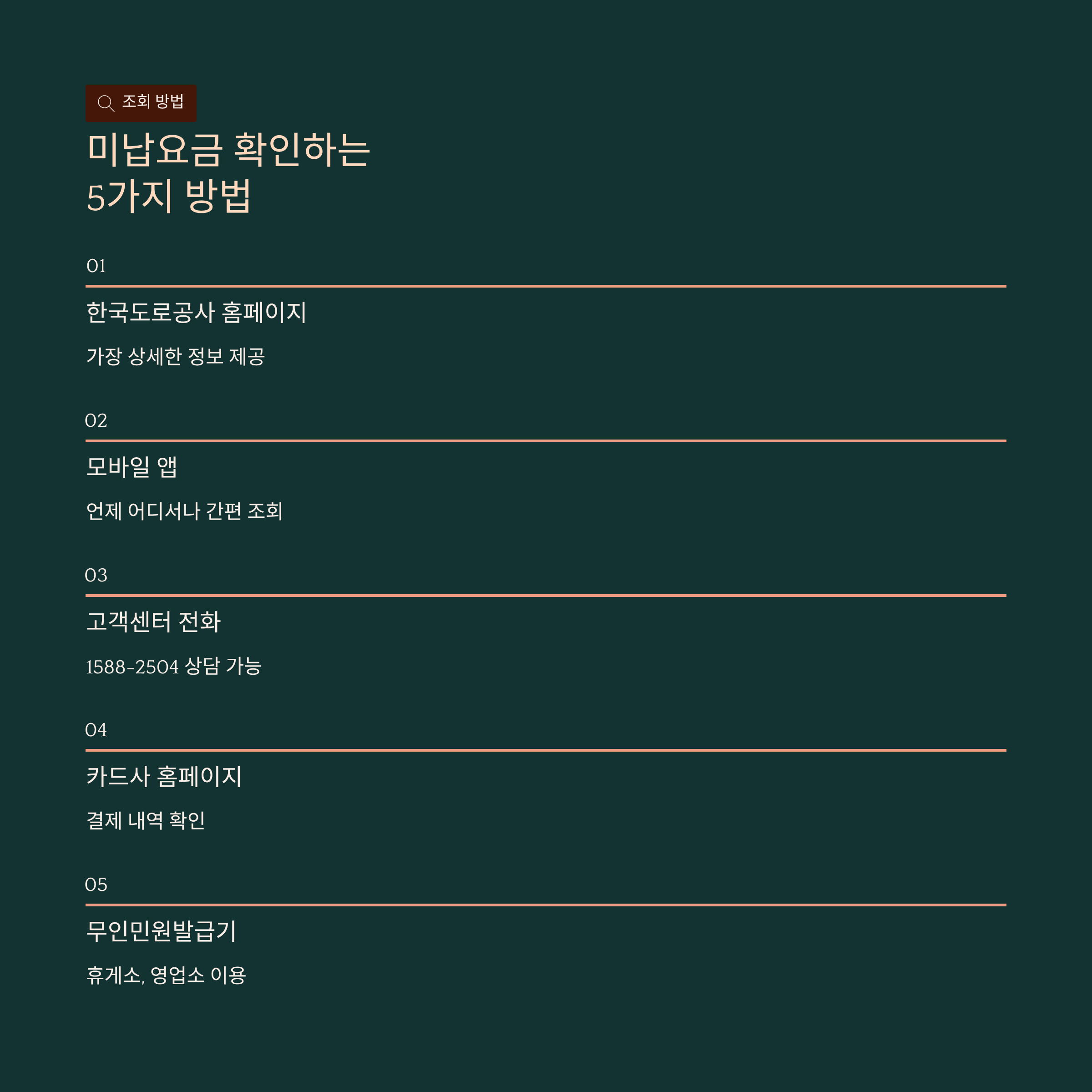 고속도로 하이패스 미납