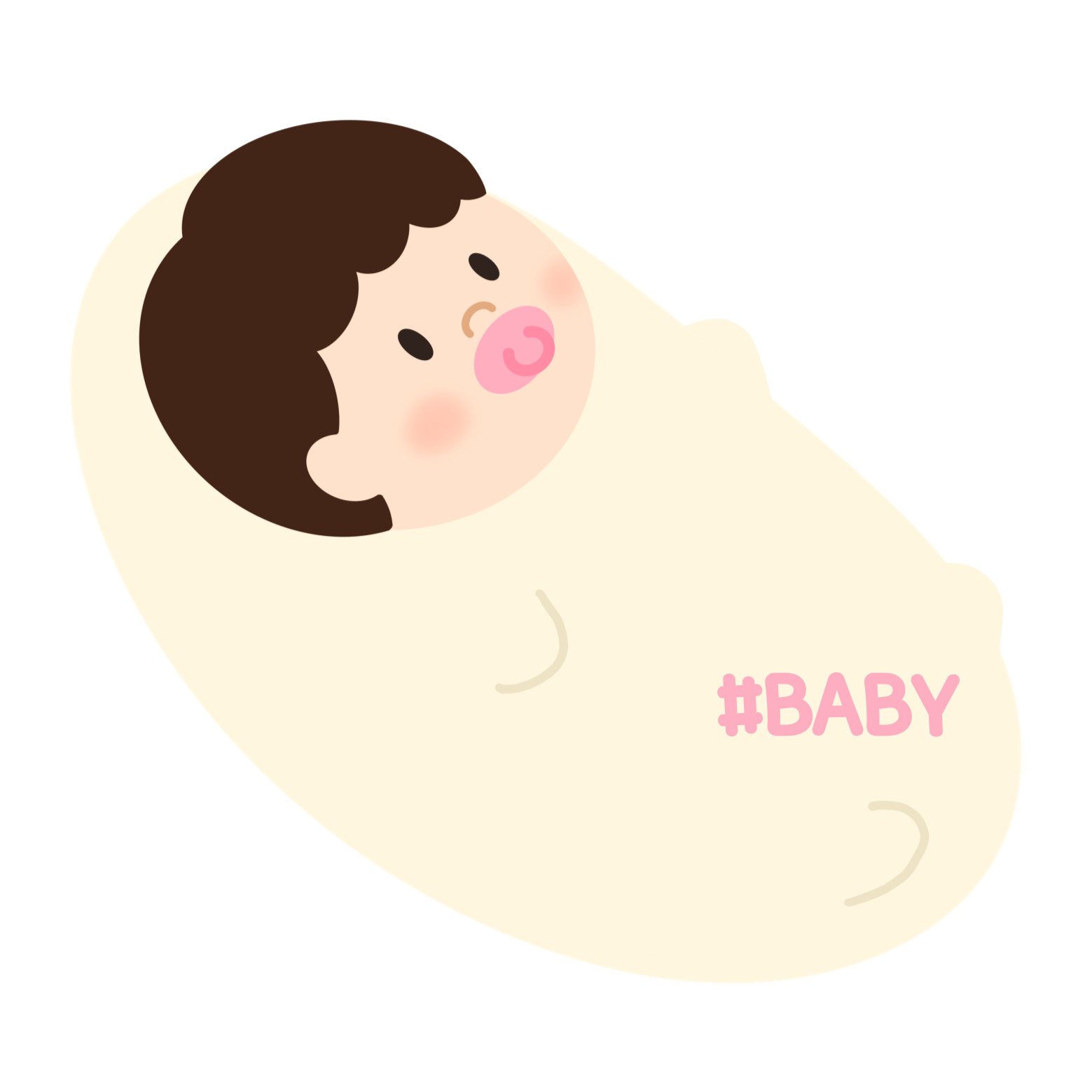 아기 속싸개 이미지