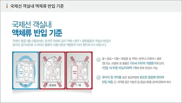 국제선-기내-액체류-반입-기준