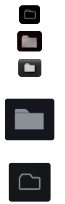 폴더 아이콘 버튼