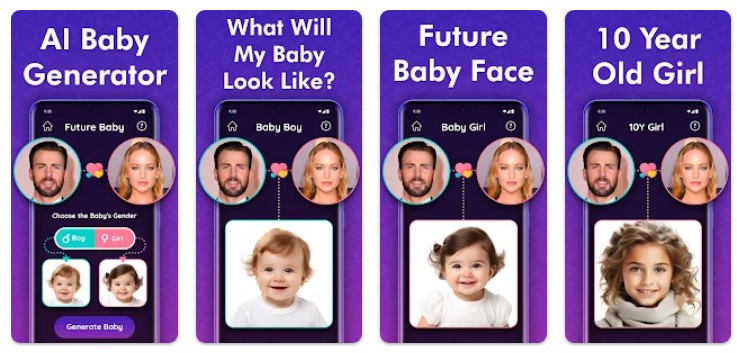 AI 베이비 제너레이터앱 기능