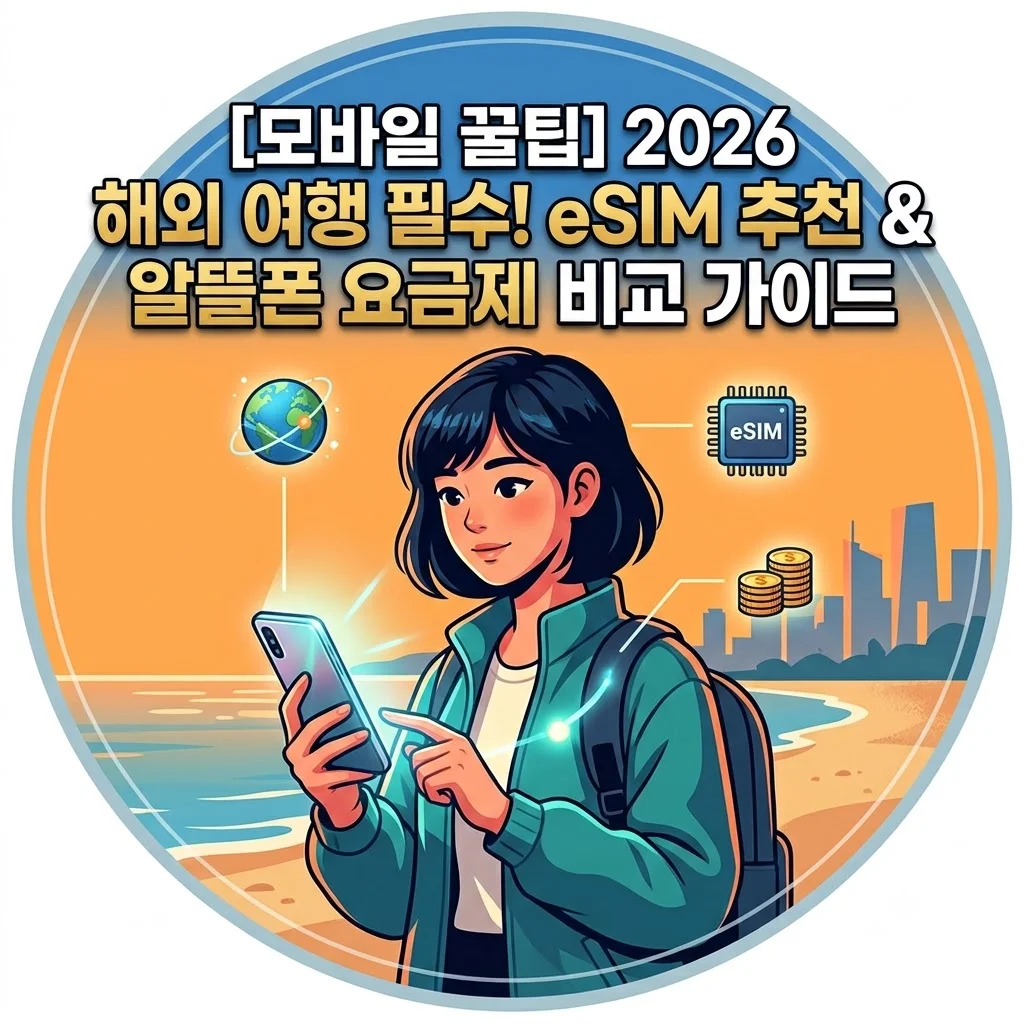 2026 해외 여행 eSIM 추천 알뜰폰 요금제 비교 로밍 포켓와이파이 차이 가이드