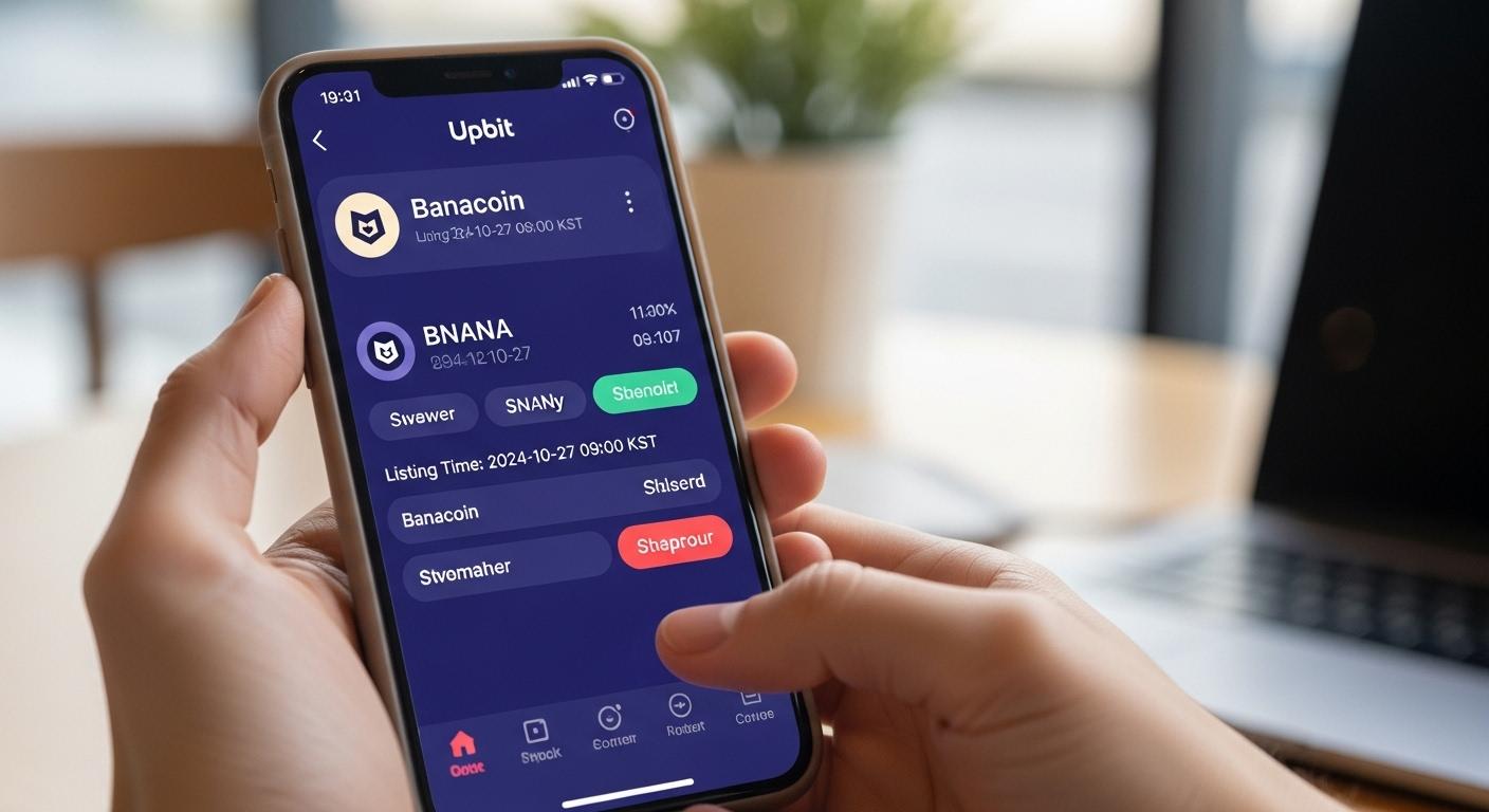 업비트 바나코인 상장시간