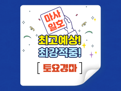 최고예상 최강적중 마사일호 경마예상지