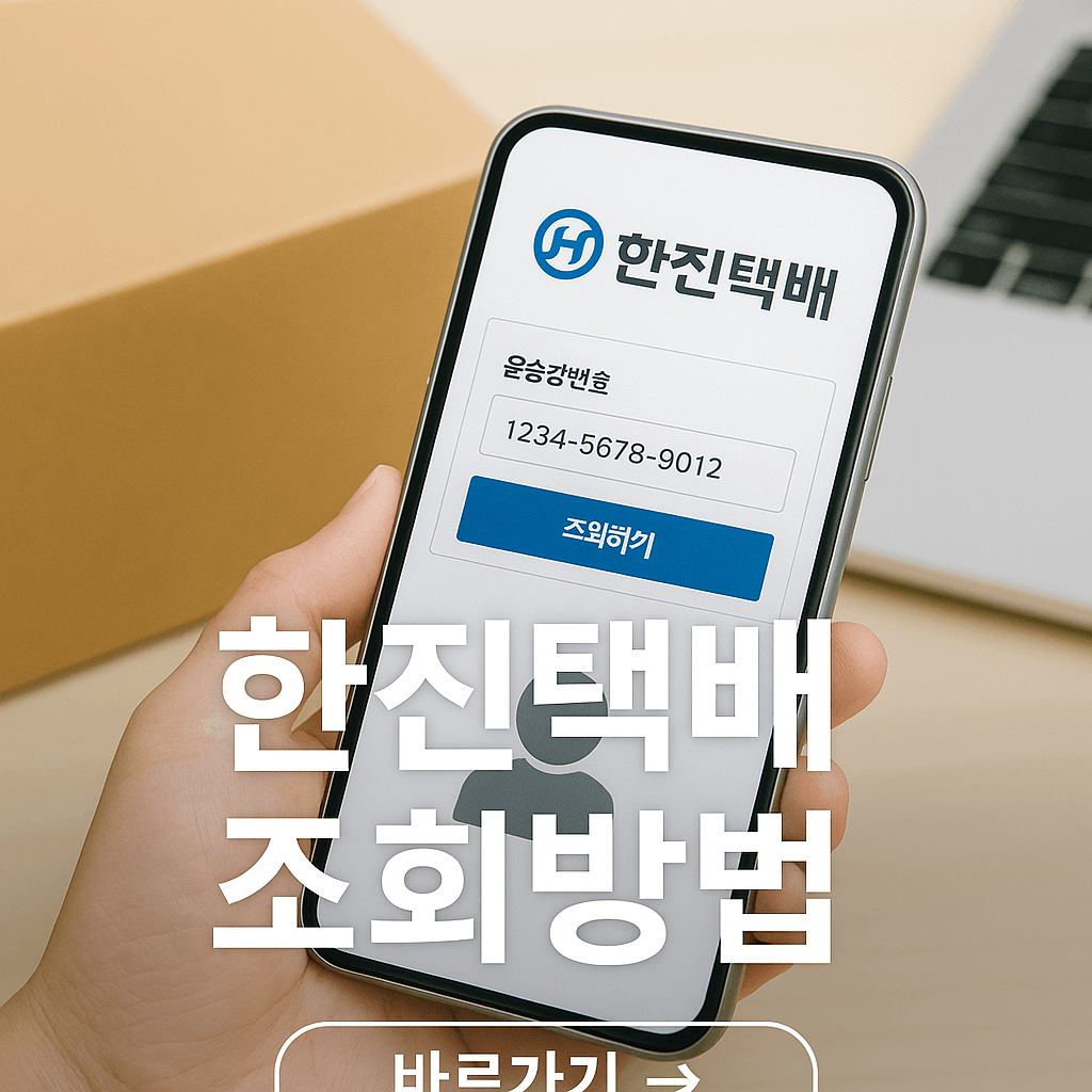 한진택배 조회 빠르게 확인하는 법