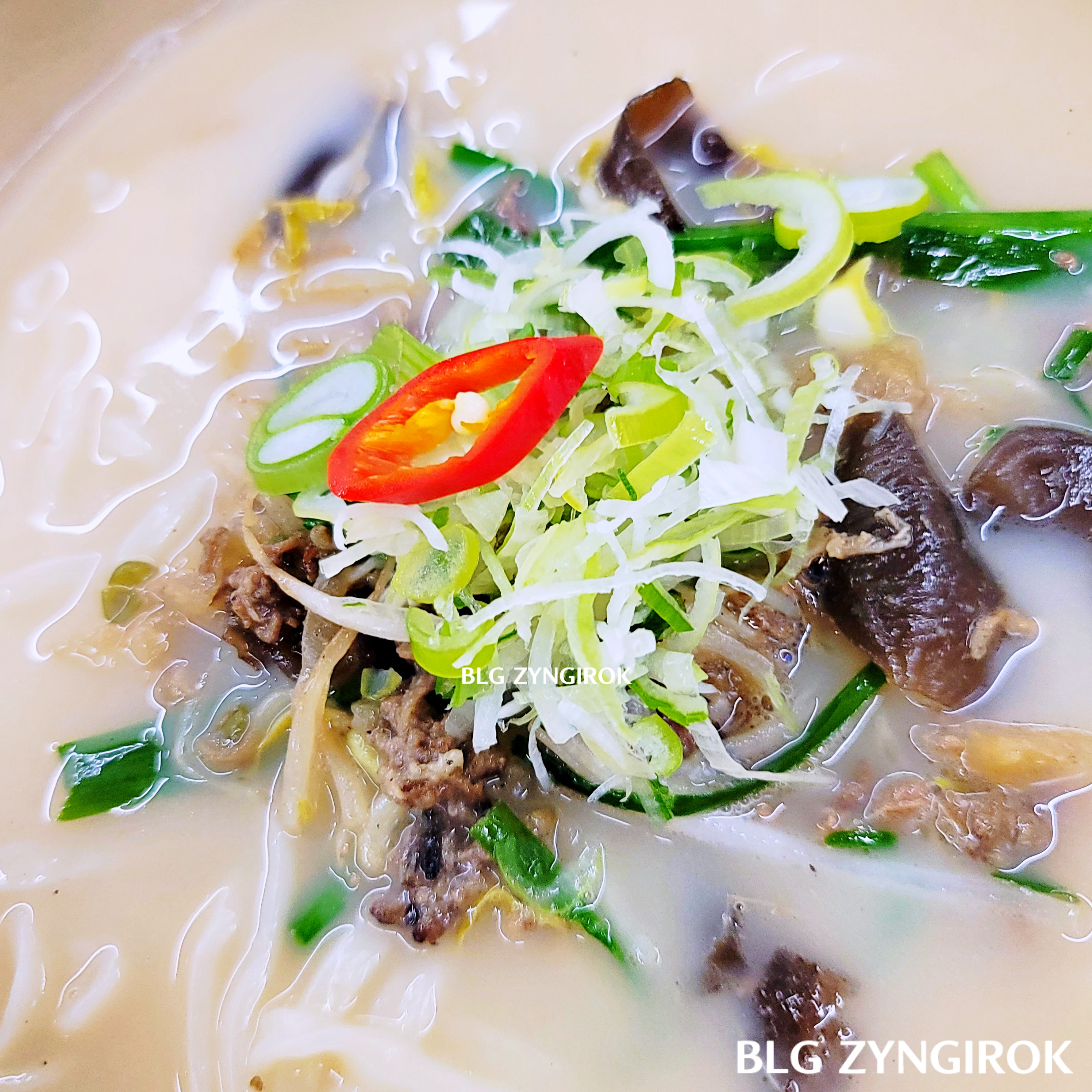 양주 맛집 밀곳 - 칼국수 모습이다.