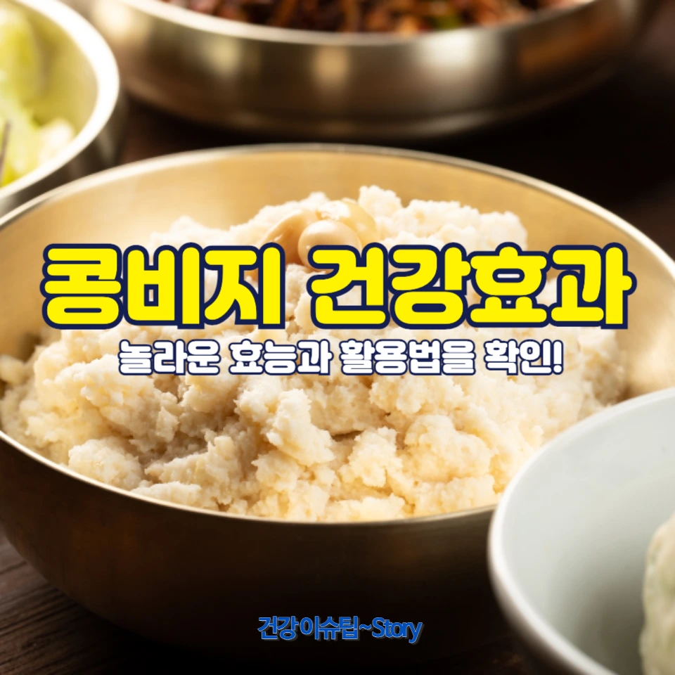 콩비지의 효능과 활용