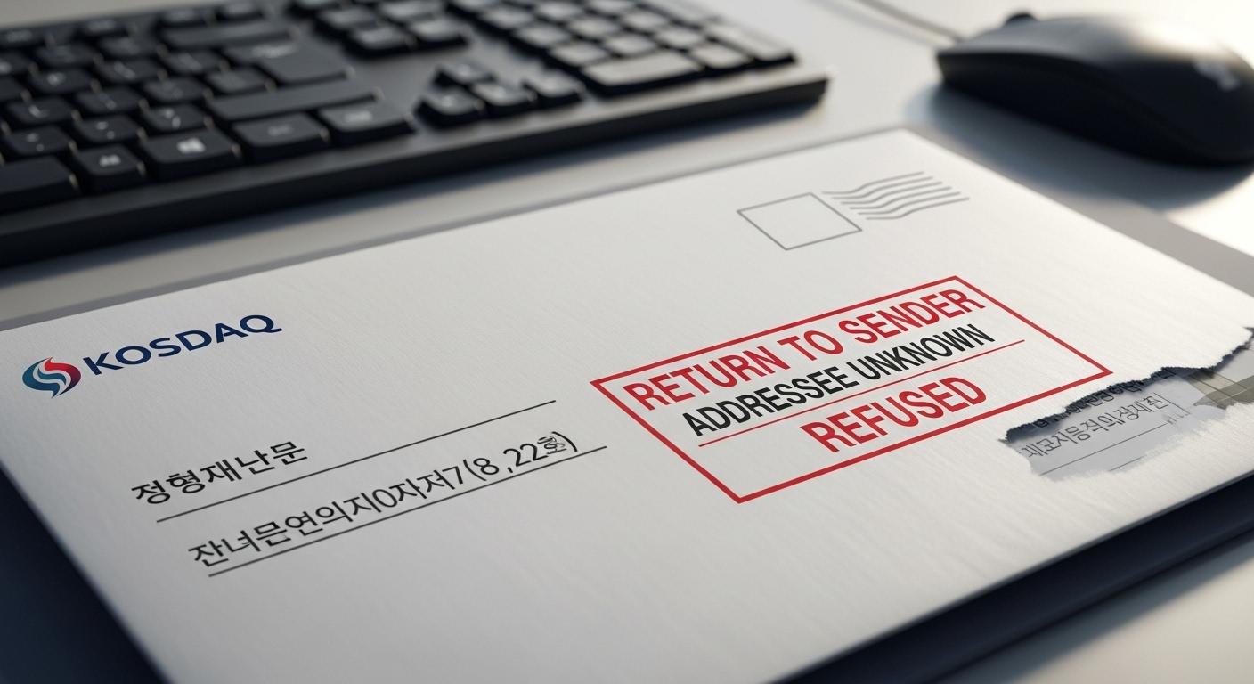 코스닥 우편물 거부