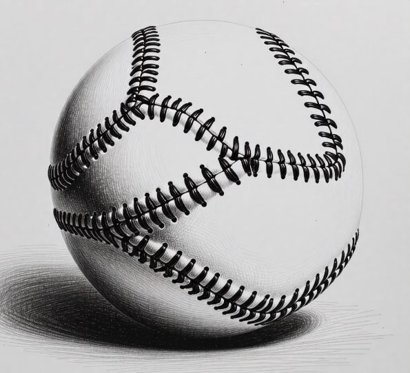 연필 - 야구공 그림