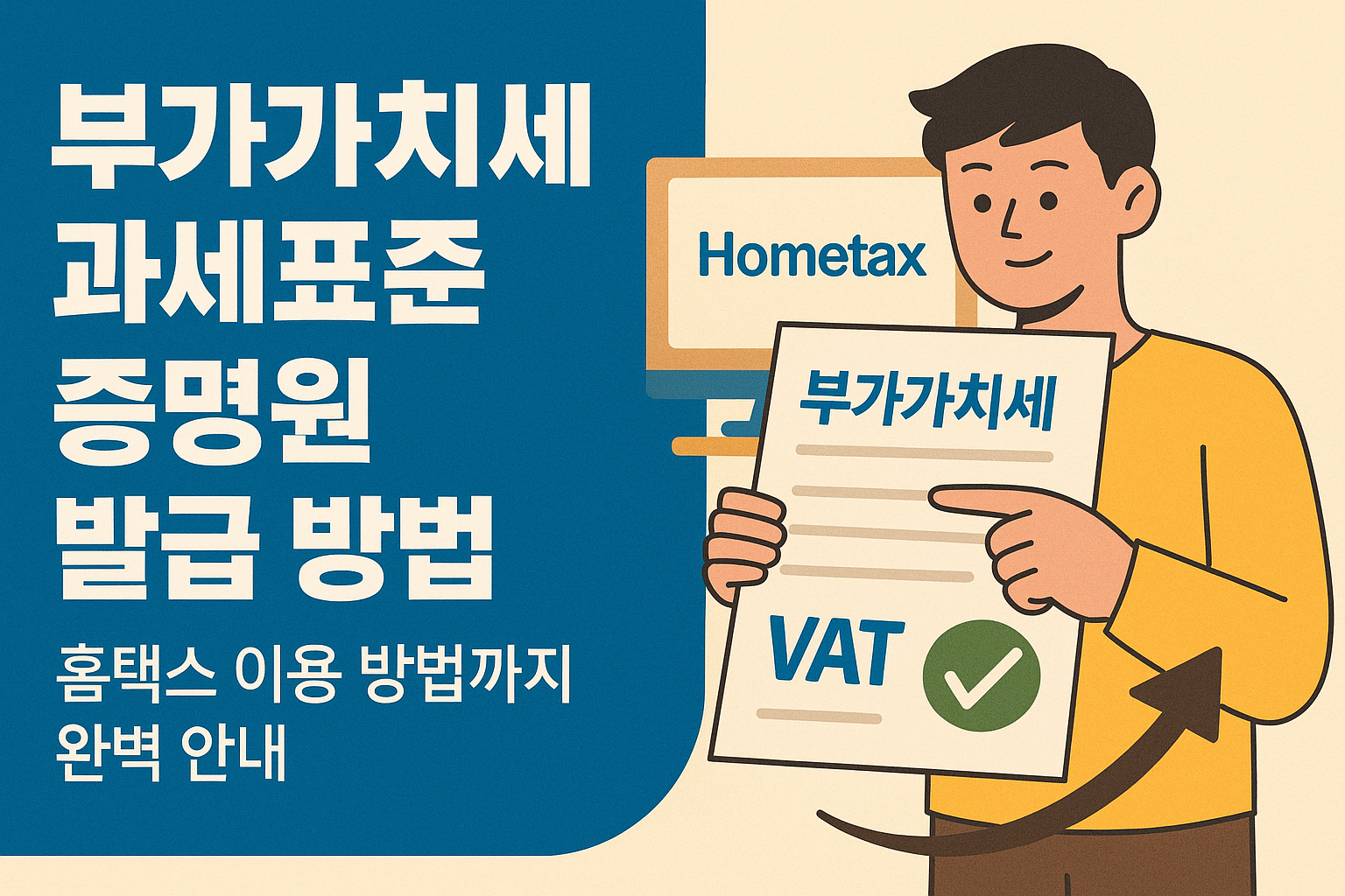 부가가치세 과세표준증명원 발급 방법