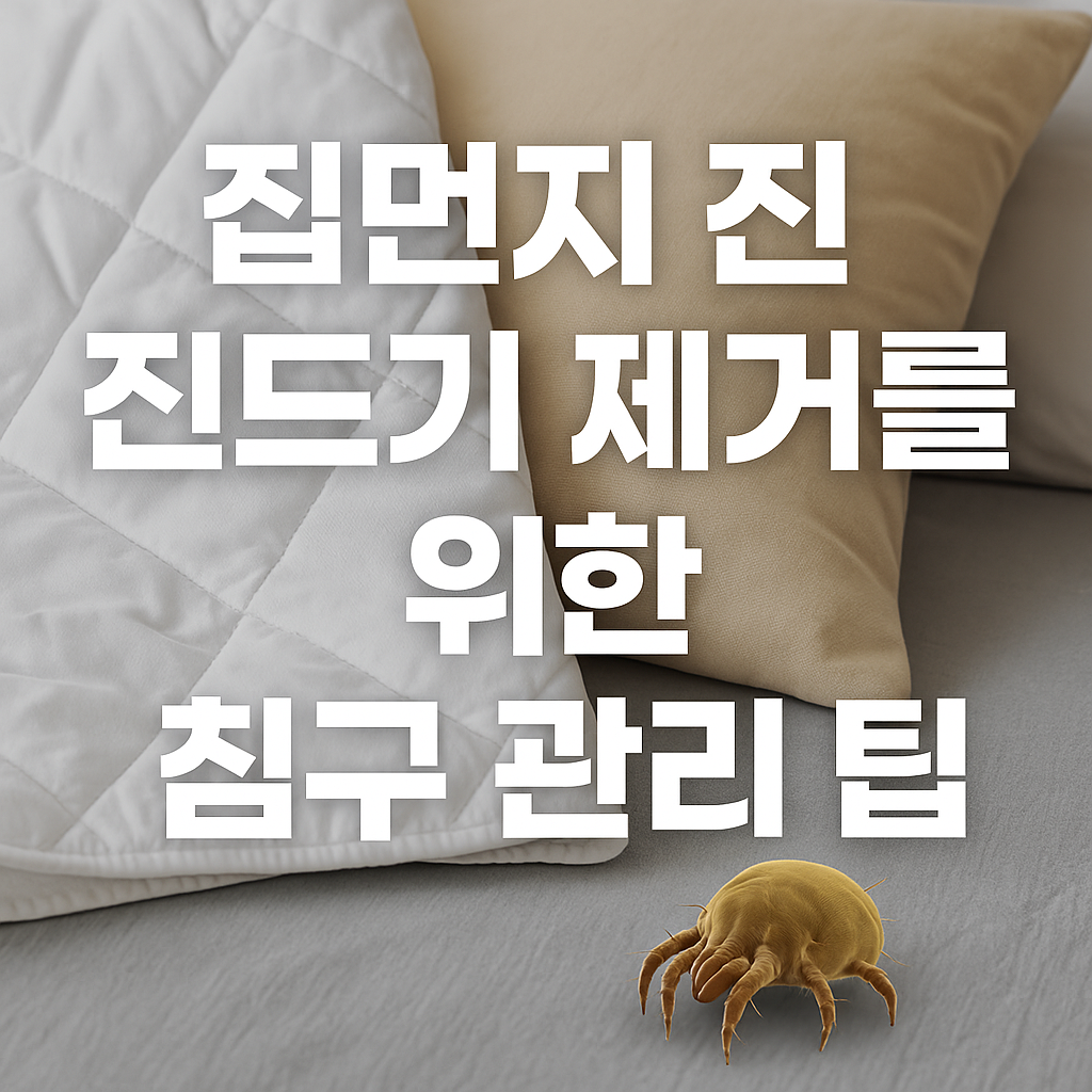 집먼지 진드기 제거를 위한 침구 관리 팁