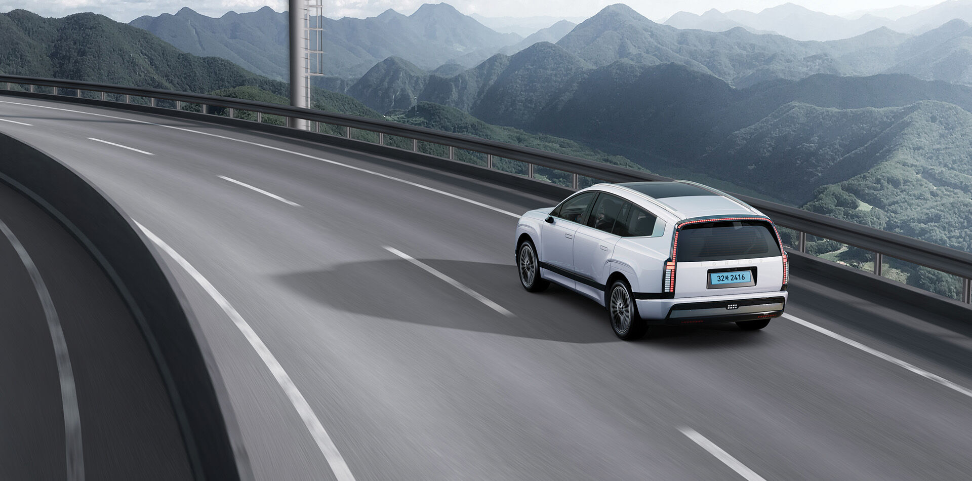 2025년 아이오닉9 뒷모습