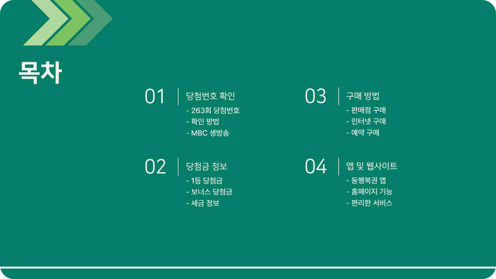연금복권 당첨번호 263회 당첨결과 확인하기