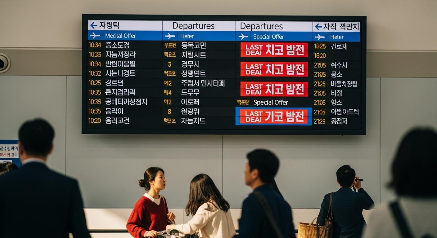 추석 땡처리 항공권