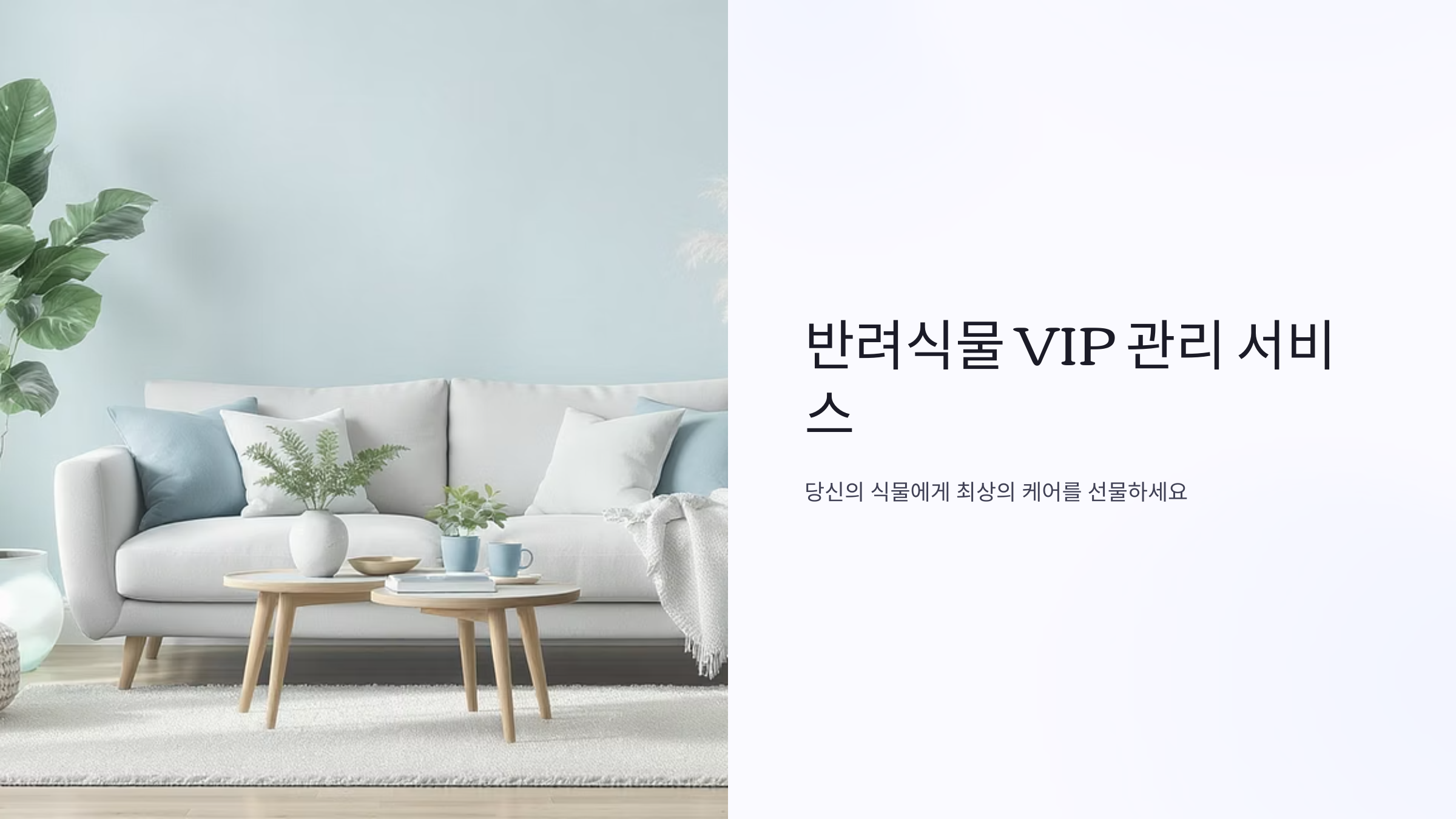 반려식물 VIP 관리 서비스 완벽 활용법