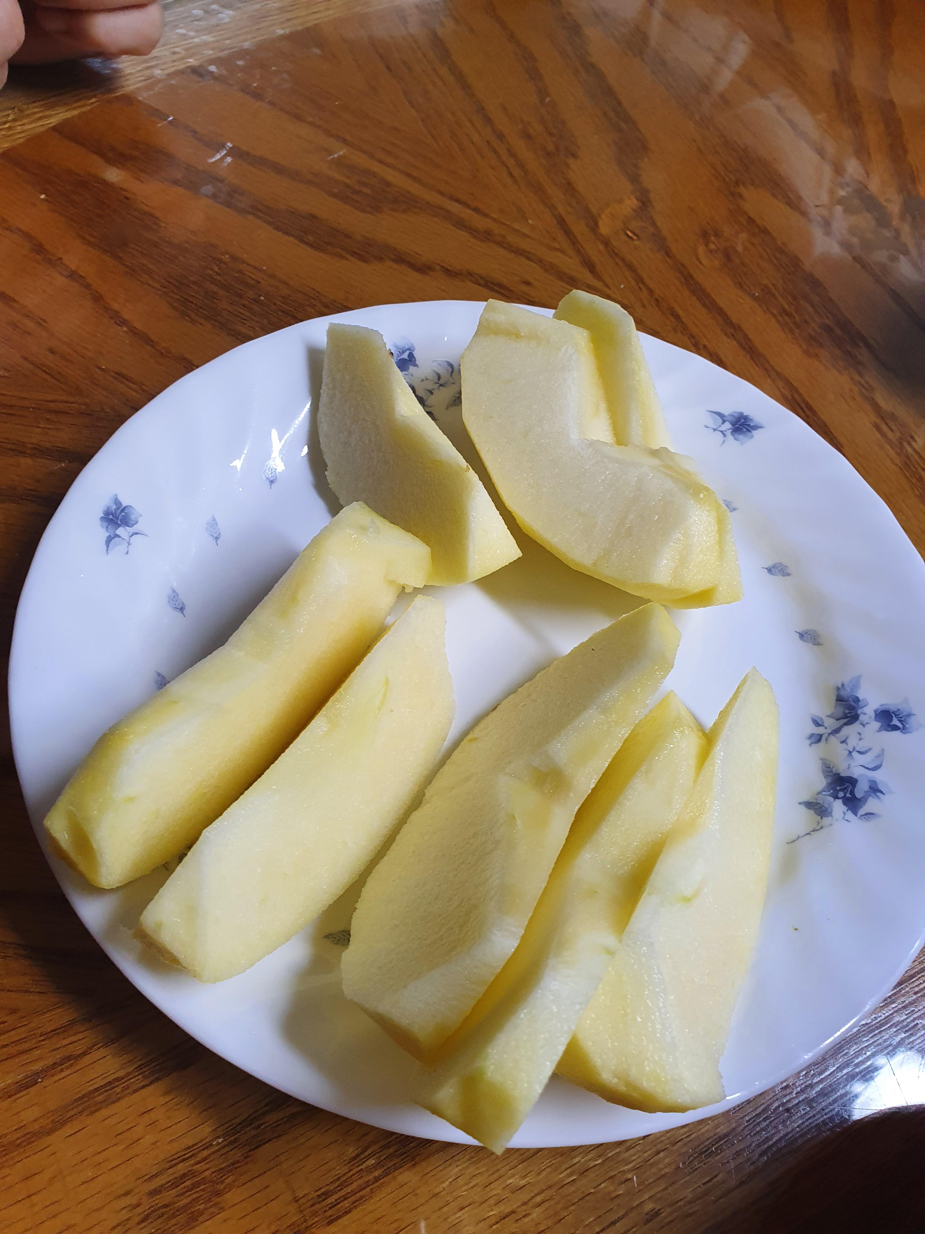 대형 감홍사과 컷팅후