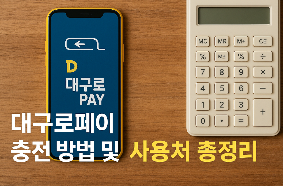 대구로페이 충전 방법 및 사용처 총정리