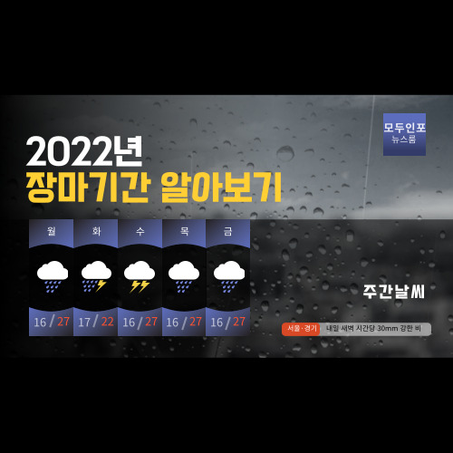 2022년 장마기간