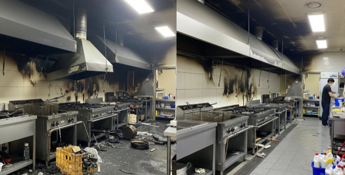 구례 화재청소중